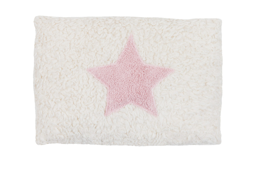 Efie Kissen rosa Stern, kontrolliert biologischer Anbau (organic), Made in Germany Efie Kissen rosa Stern, kontrolliert biologischer Anbau (organic), Made in Germany