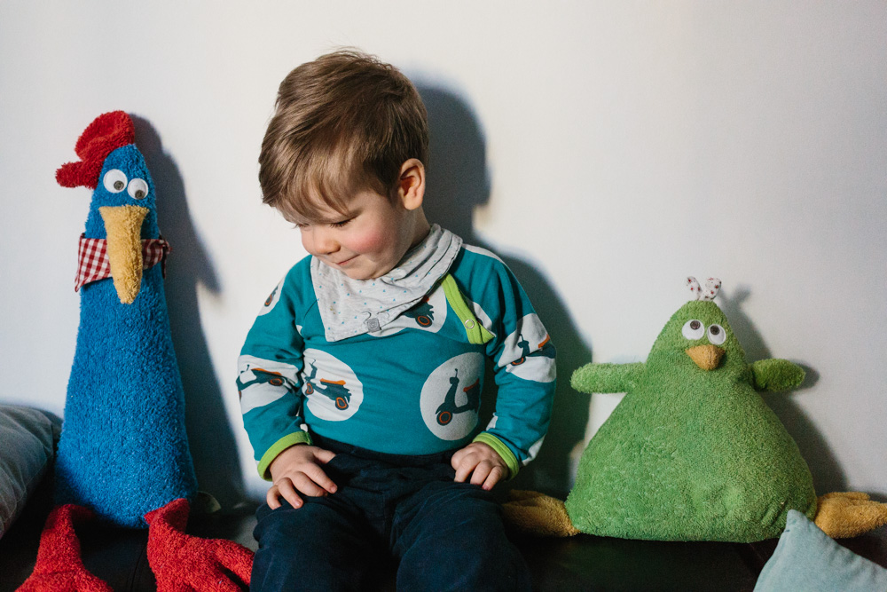 Efie Hahn blau, kontrolliert biologischer Anbau (organic), Made in Germany