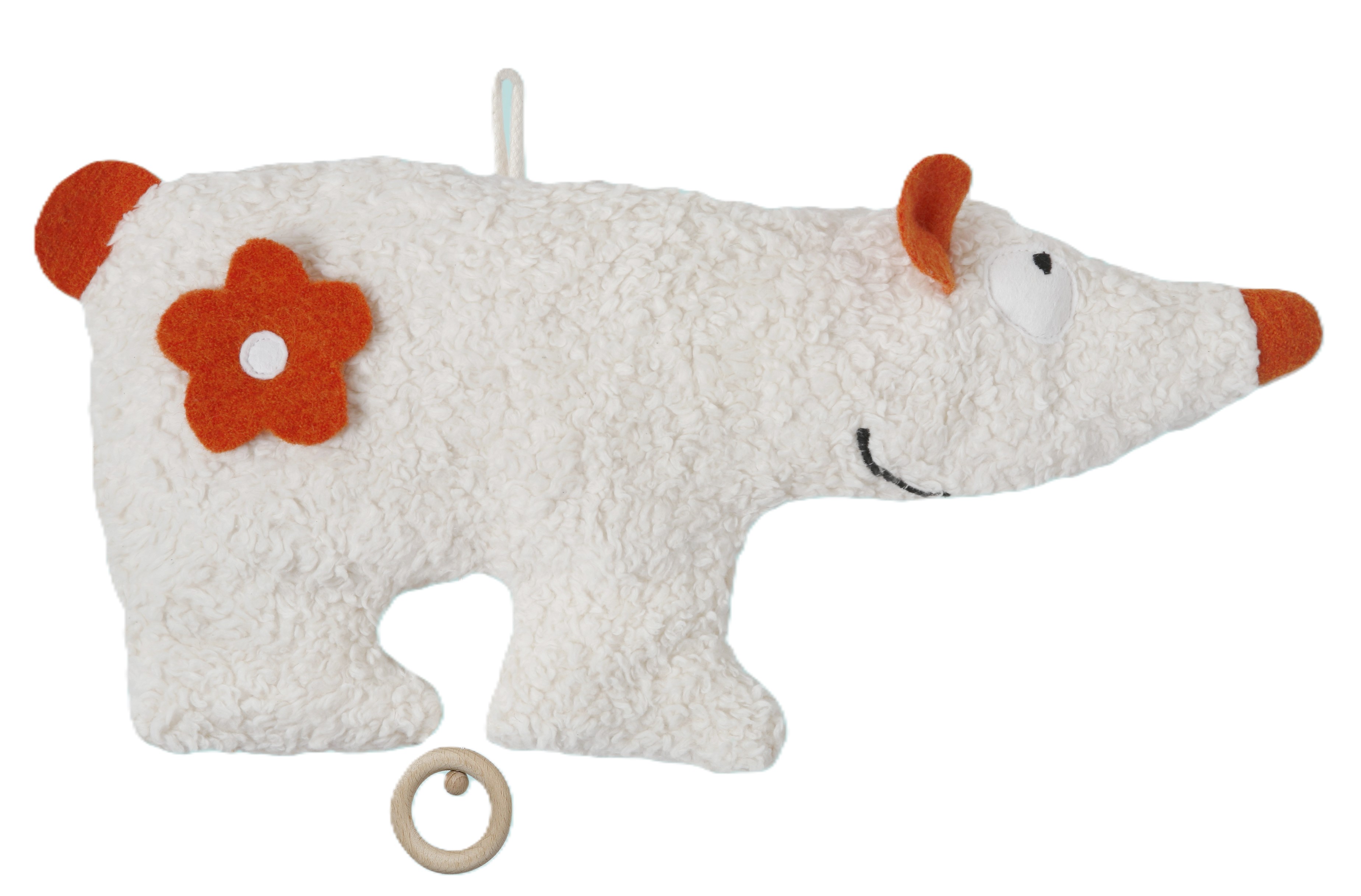 Efie Spieluhr Eisbär, kontrolliert biologischer Anbau (organic), Made in Germany