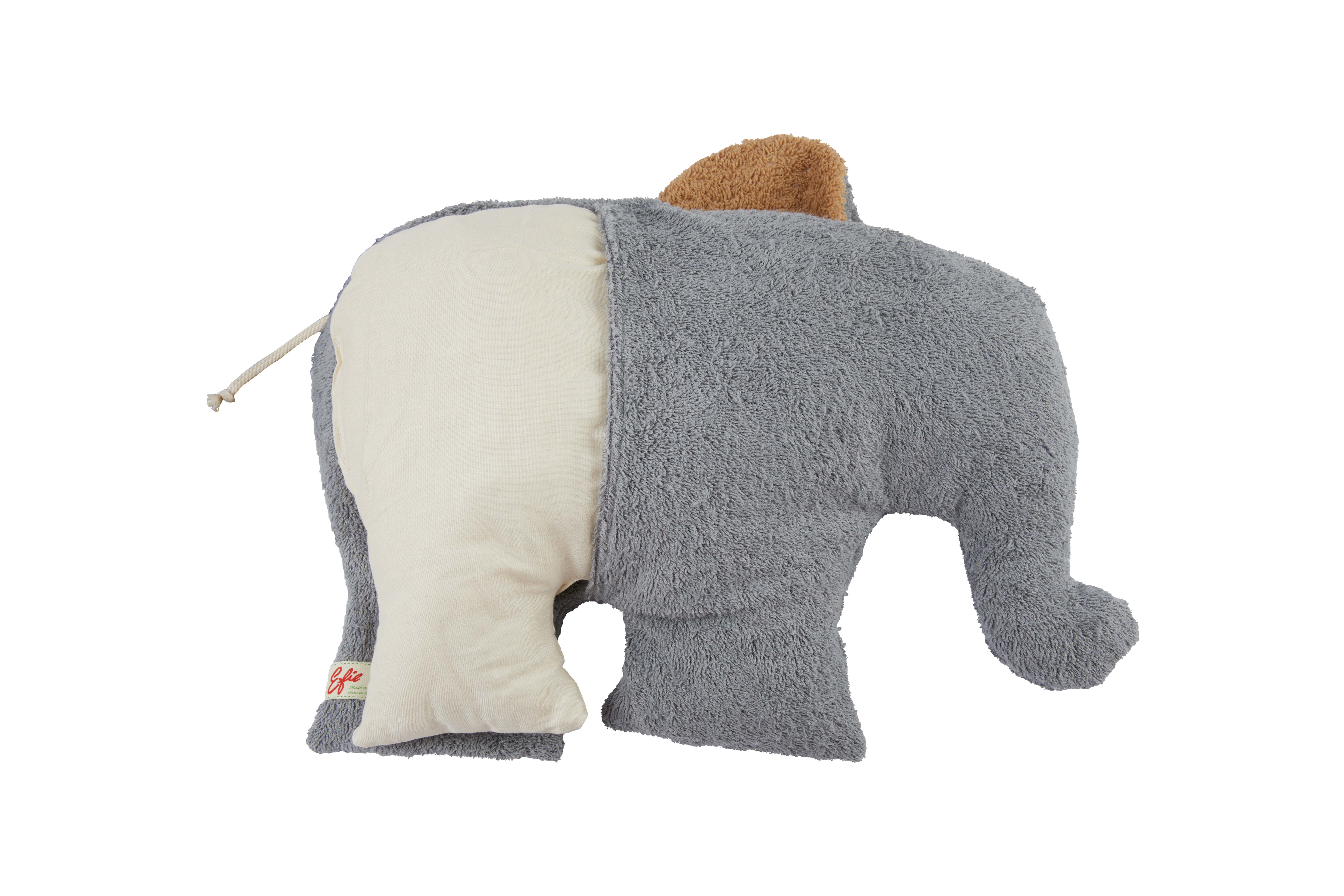 Efie XL Elefant, Spieltier und Kuschelkissen, kontrolliert biologischer Anbau (organic), Made in Germany