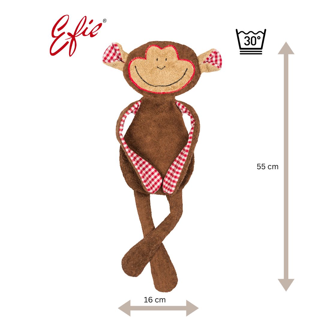 Efie Schmusetuch Affe, kontrolliert biologischer Anbau (organic), Made in Germany