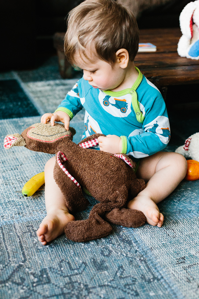 Efie Spiel,-Schlenker & Kuscheltier Affe,  kontrolliert biologischer Anbau (organic), Made in Germany