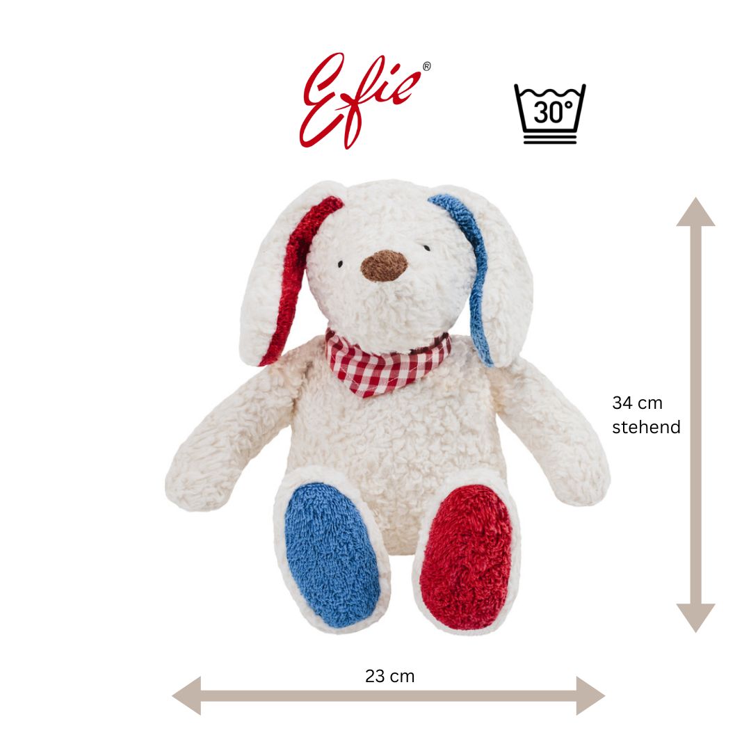 Efie Spiel & Kuscheltier Hund, kontrolliert biologischer Anbau (organic), Made in Germany
