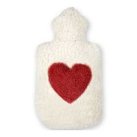 Efie Wärmflasche Herz rot, 1,8L, kontrolliert biologischer Anbau (organic),  Made in Germany