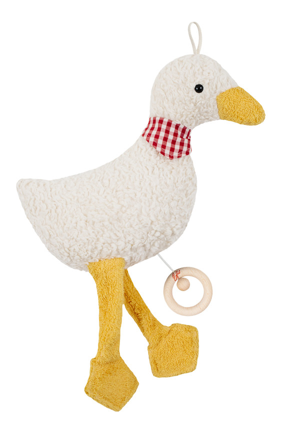 Efie Spieluhr Gans gelb, kontrolliert biologischer Anbau (organic), Made in Germany Efie Spieluhr Gans gelb, kontrolliert biologischer Anbau (organic), Made in Germany