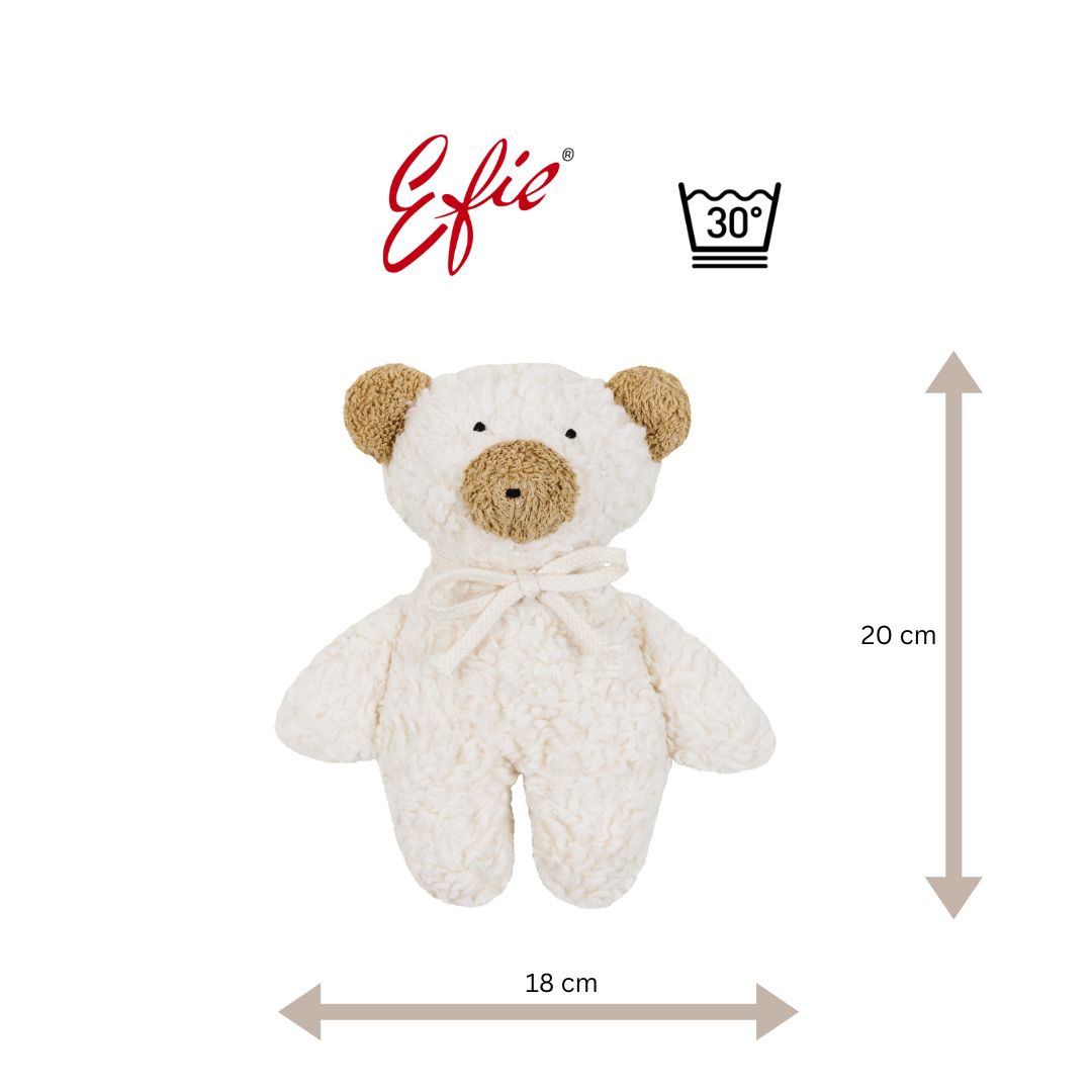 Efie Rassel weiß Teddy, kontrolliert biologischer Anbau (organic), Made in Germany