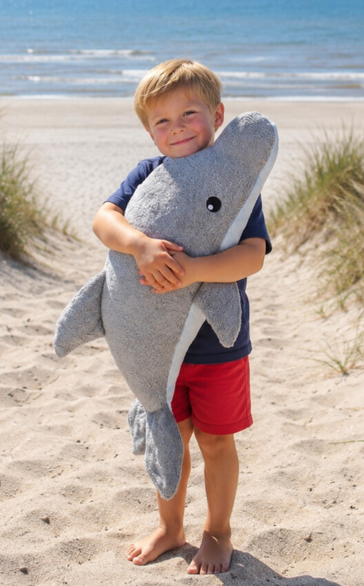 Efie Kuscheltier Delfin XXL, kontrolliert biologischer Anbau (organic), Made in Germany