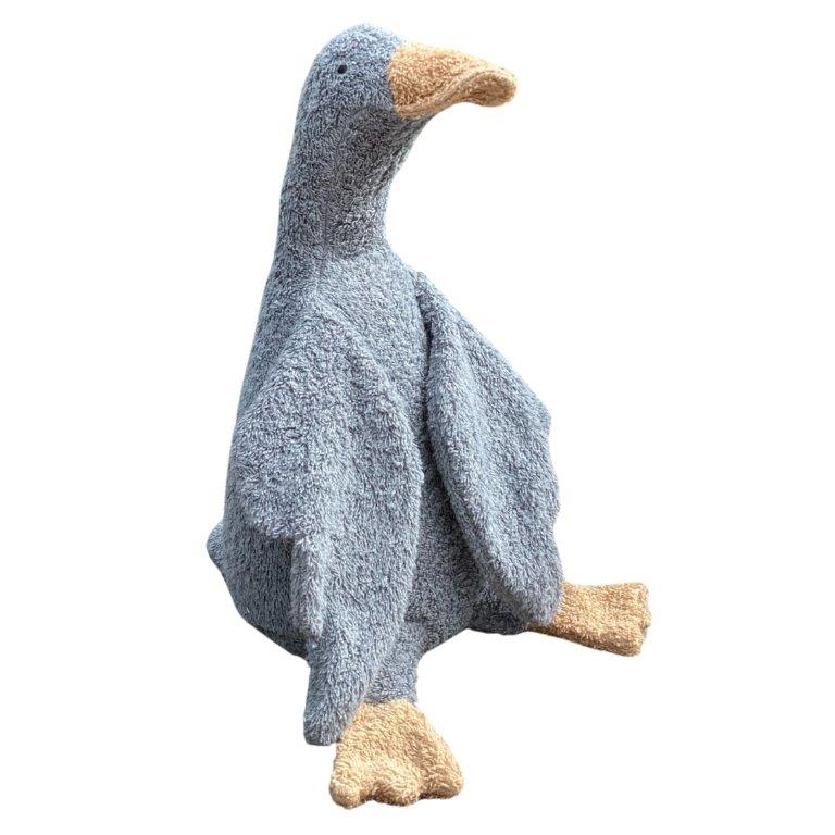 2er Set Efie Kuscheltiere Gänse groß, grau +  weiß, kontrolliert biologischer Anbau (organic), Made in Germany