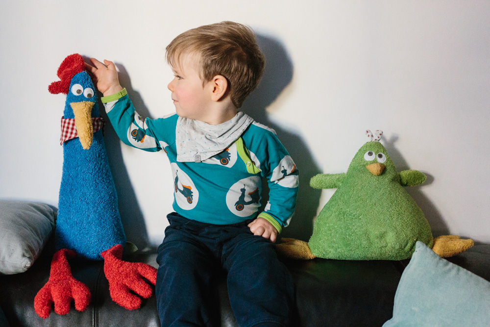 Efie Hahn blau, kontrolliert biologischer Anbau (organic), Made in Germany