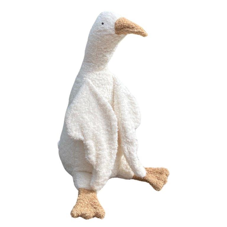 2er Set Efie Kuscheltiere Gänse groß, grau +  weiß, kontrolliert biologischer Anbau (organic), Made in Germany