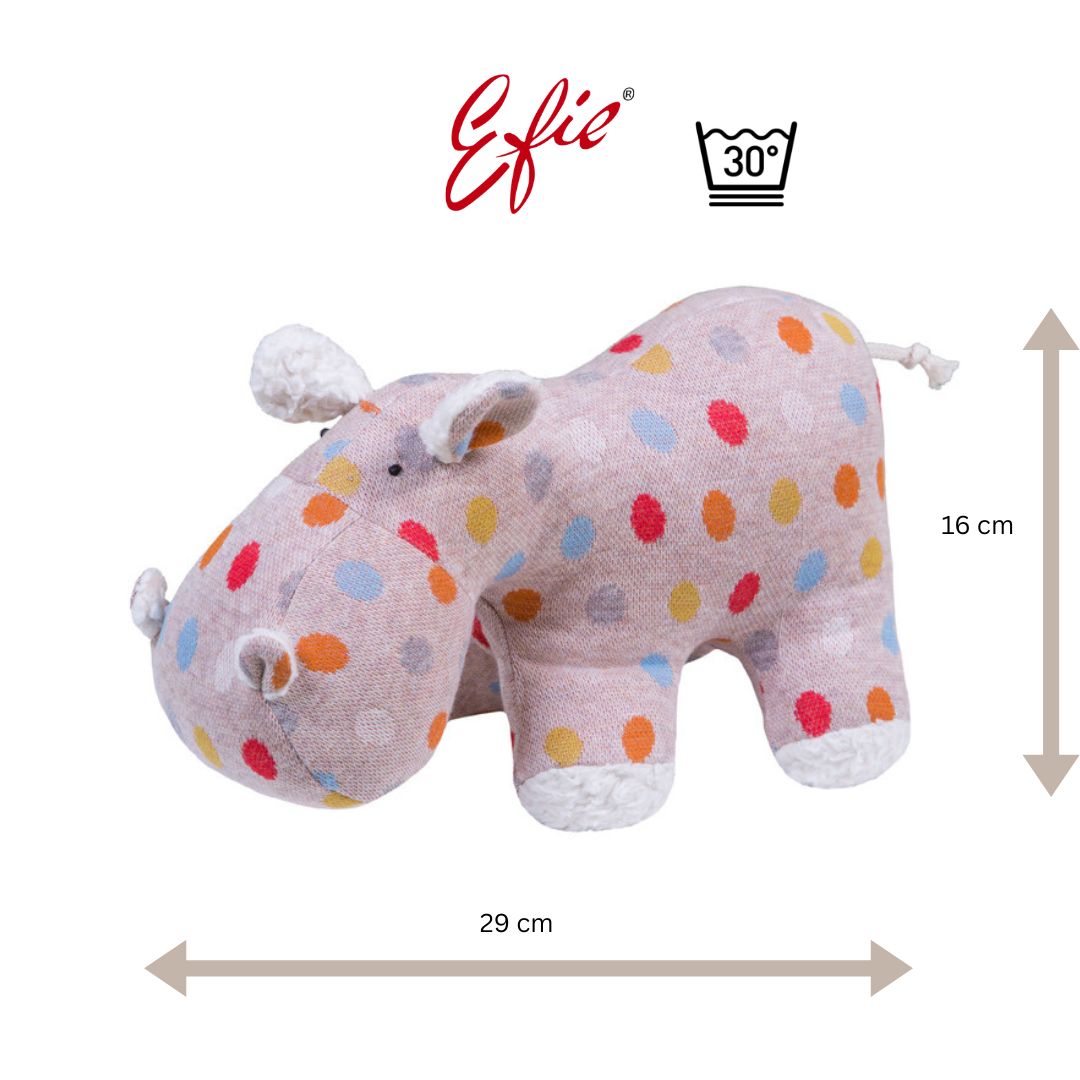 Efie Nilpferd Punkte, kontrolliert biologischer Anbau (organic),  Made in Germany