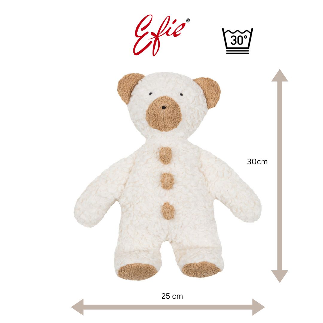 Efie Spiel & Kuscheltier Teddy "Knöpfchen" , kontrolliert biologischer Anbau, (organic), Made in Germany