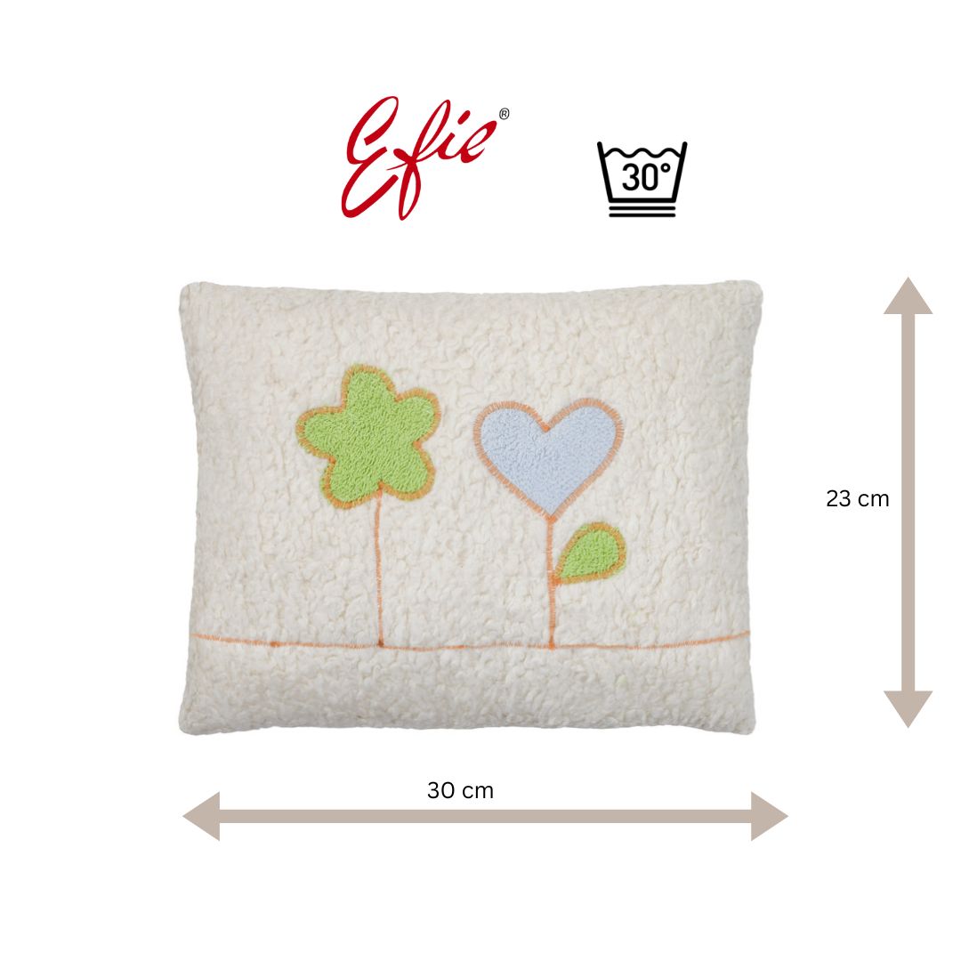 Efie Kissen Blümchen klein, kontrolliert biologischer Anbau (organic), Made in Germany Efie Kissen Blümchen klein, kontrolliert biologischer Anbau (organic), Made in Germany