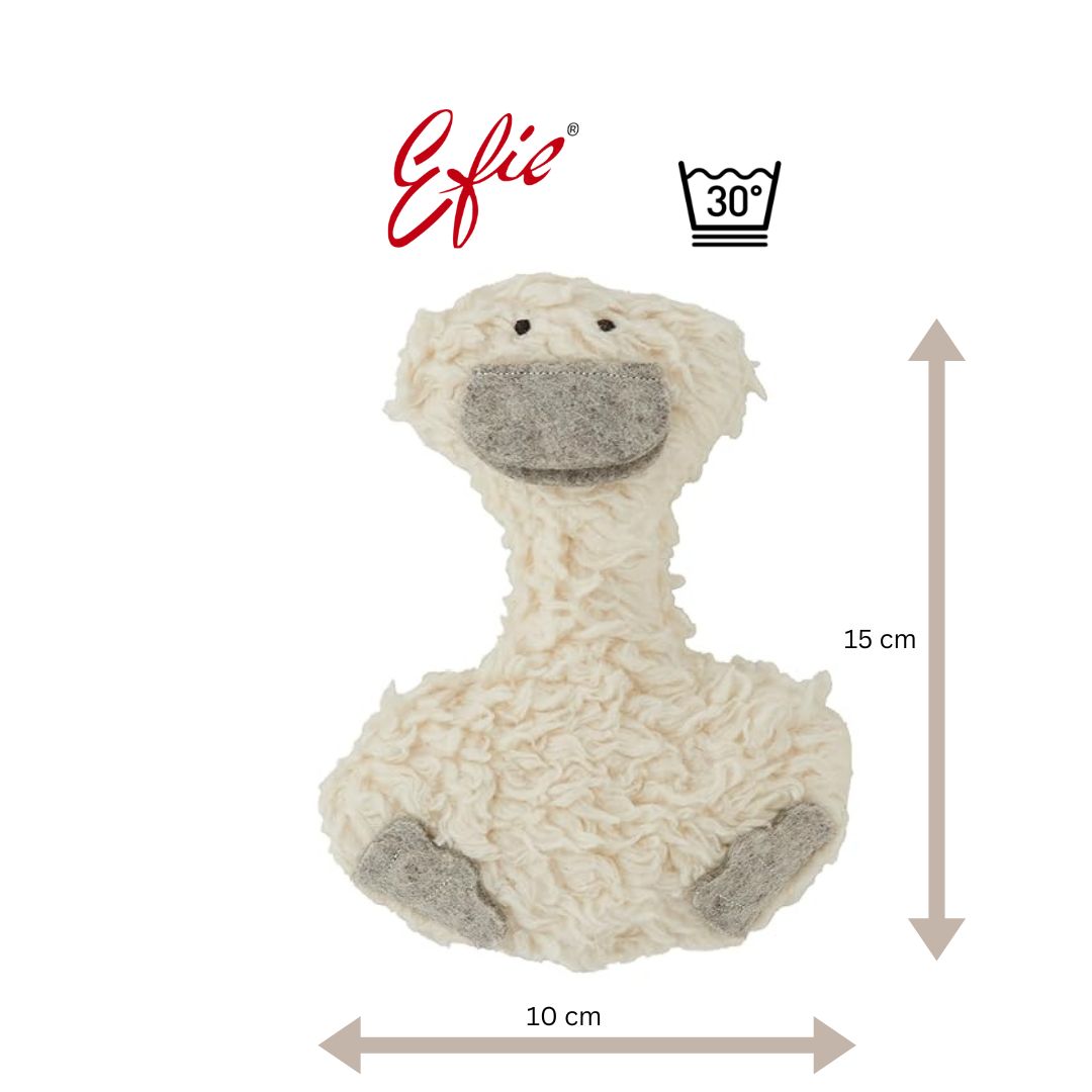 Efie Rassel Comic Ente, grau,  kontrolliert biologischer Anbau (organic), Made in Germany