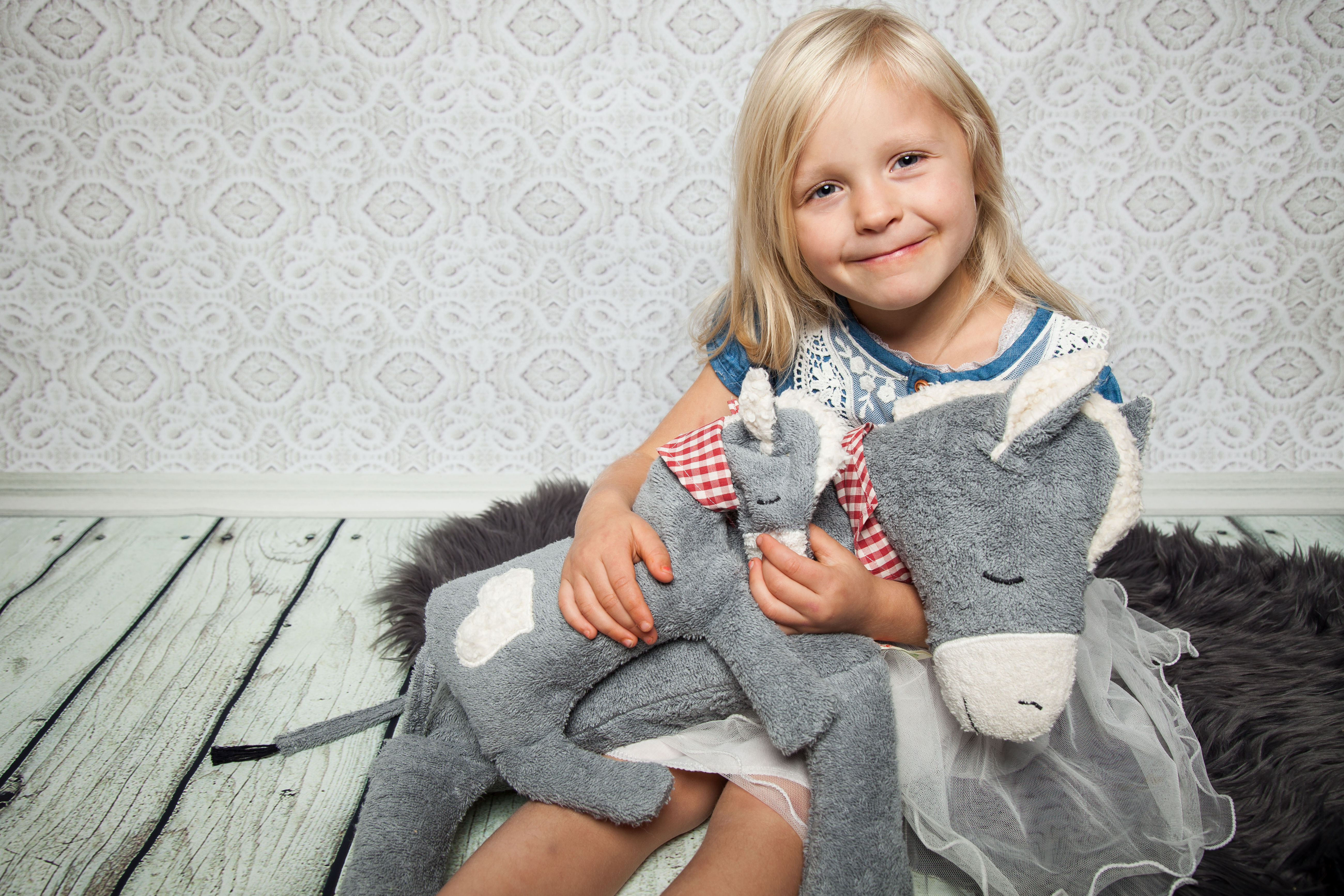 Efie Spiel & Kuschelkissen, Esel  kontrolliert biologischer Anbau (organic), Made in Germany