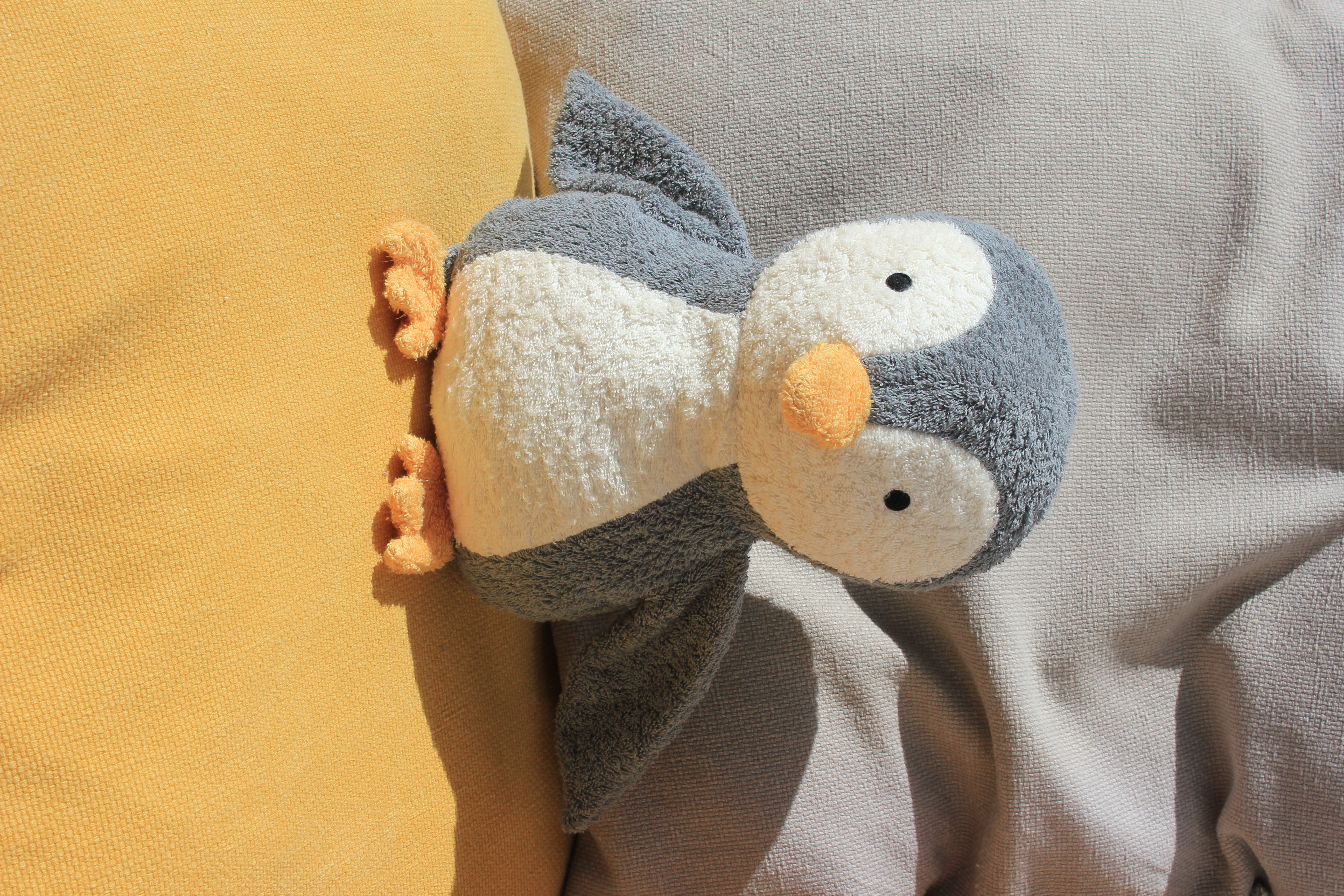 Efie Kuscheltier Pinguin groß, kontrolliert biologischer Anbau (organic), Made in Germany