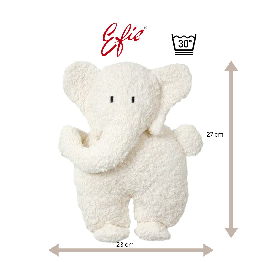 Efie Kuscheltier Elefant M, kontrolliert biologischer Anbau (organic), Made in Germany