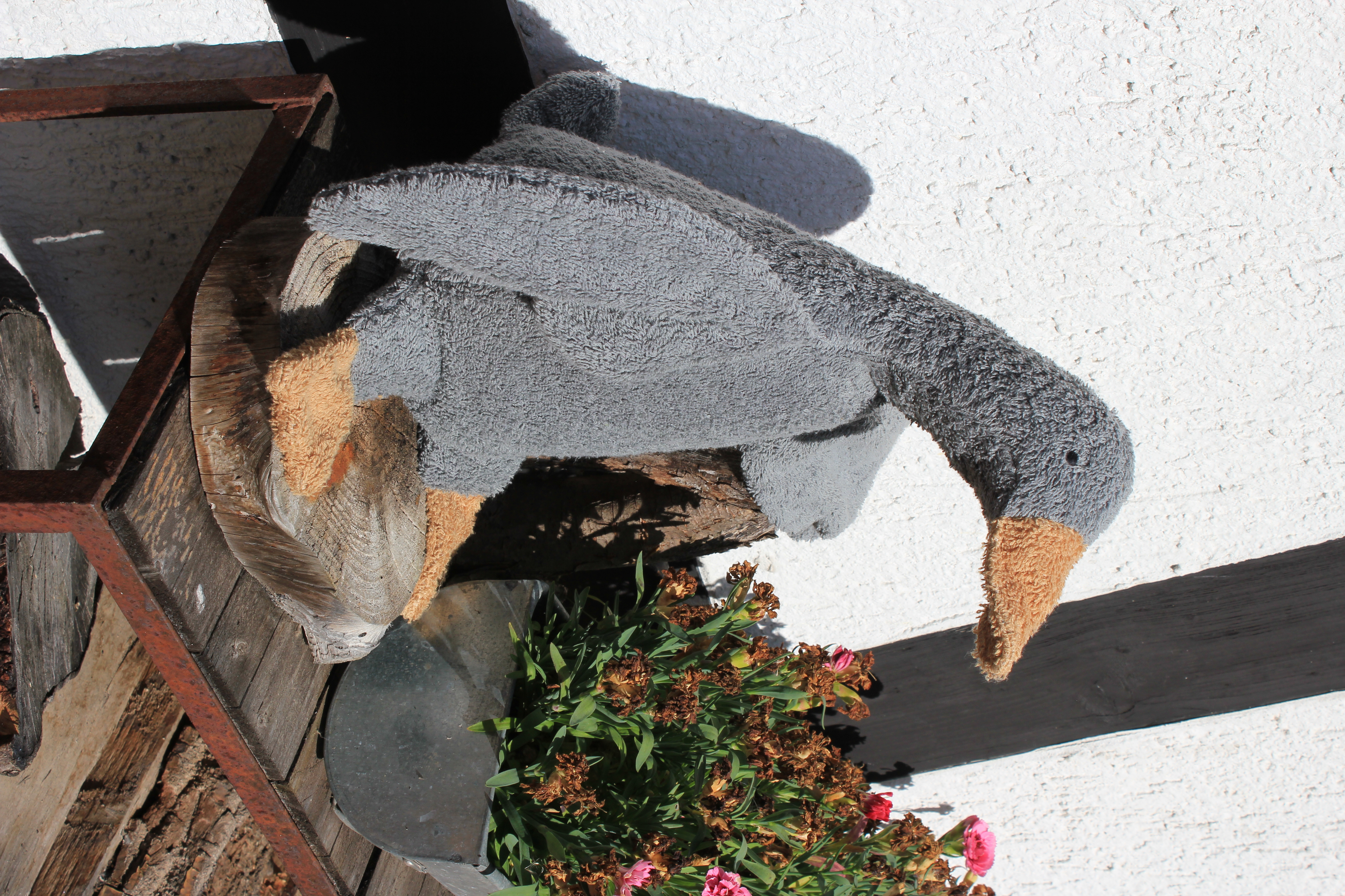 Efie Kuscheltier Gans groß grau, kontrolliert biologischer Anbau (organic), Made in Germany