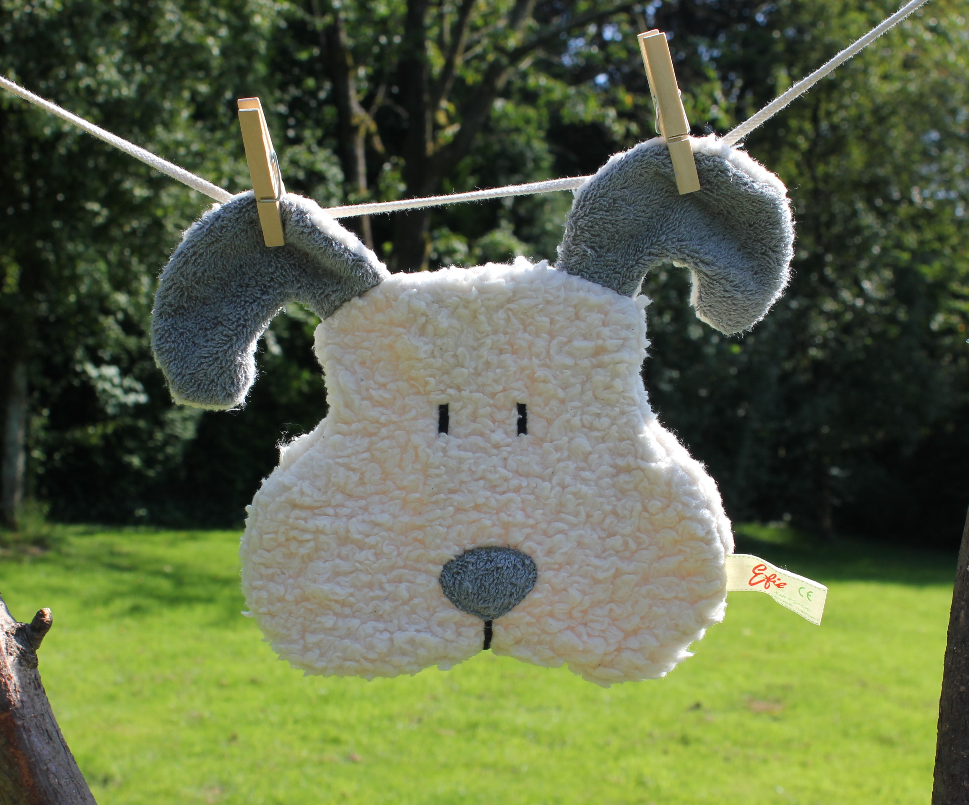 Efie Kirschkern-Wärmekissen Hund grau, kontrolliert biologischer Anbau (organic), Made in Germany