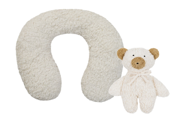 Efie REISE Set Nackenhörnchen (9+) + Teddy Rassel weiß , kontrolliert biologischer Anbau (organic), Made in Germany Efie REISE Set Nackenhörnchen (9+) + Teddy Rassel weiß , kontrolliert biologischer Anbau (organic), Made in Germany