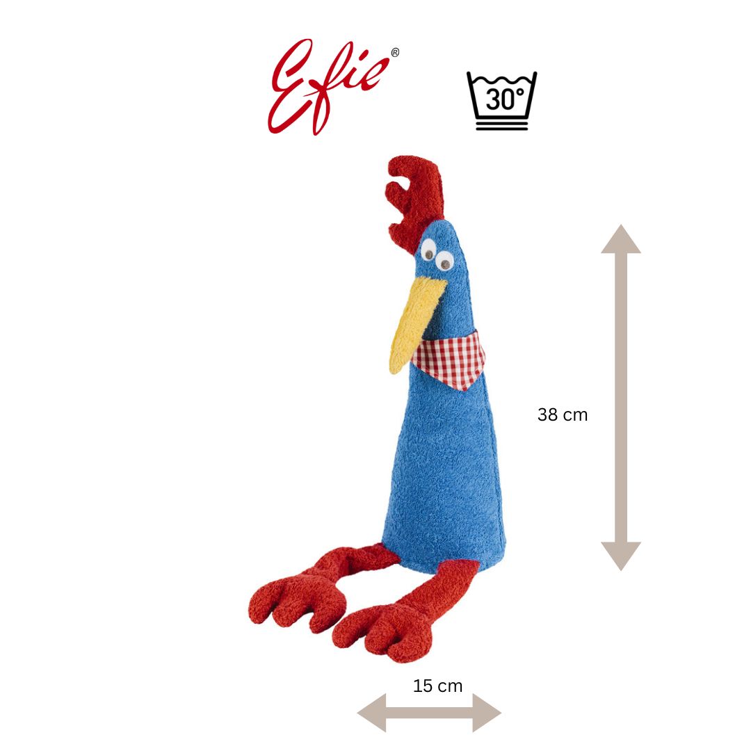 Efie Hahn blau, kontrolliert biologischer Anbau (organic), Made in Germany