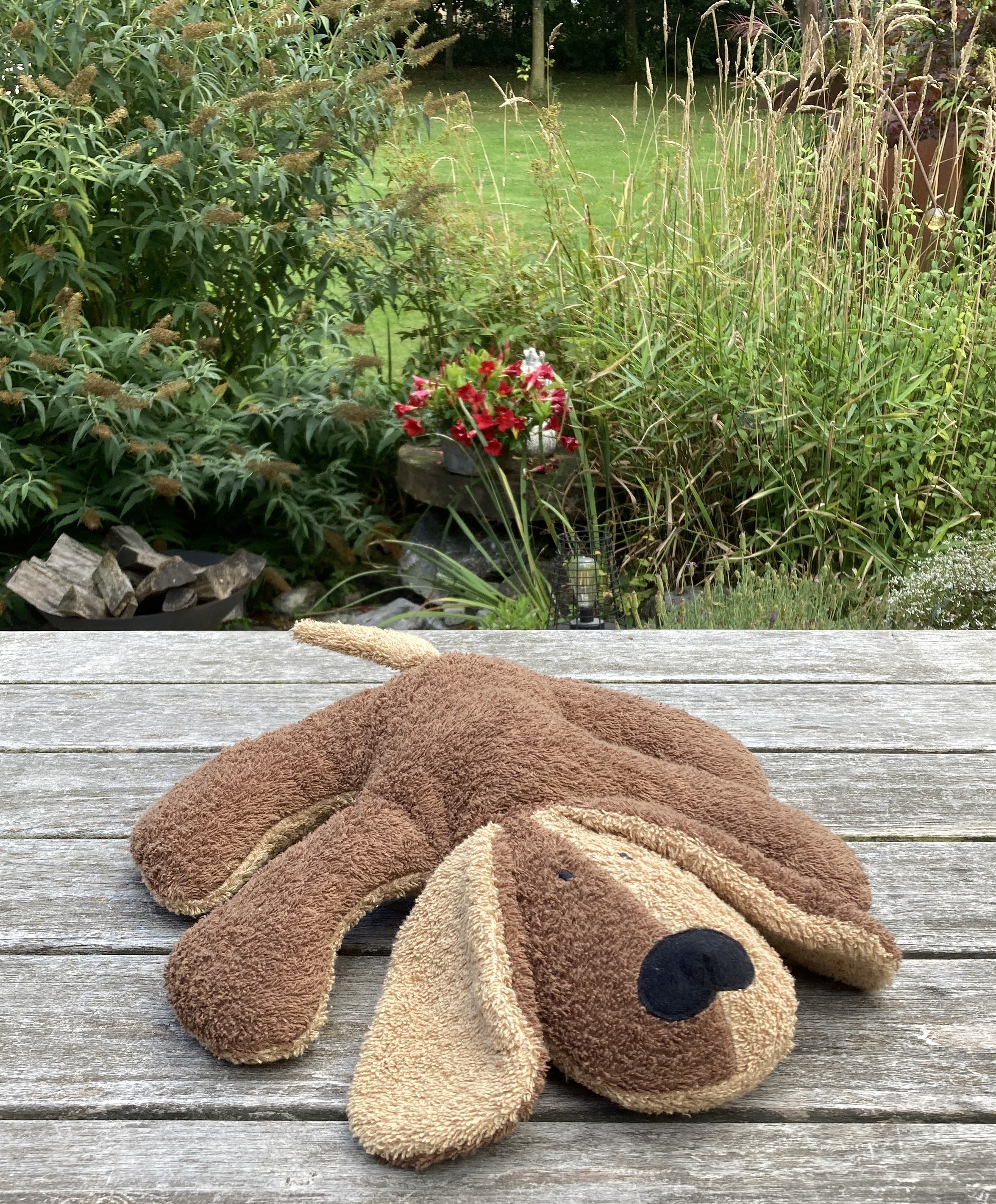 Efie Spiel & Kuscheltier Hund braun, kontrolliert biologischer Anbau (organic), Made in Germany