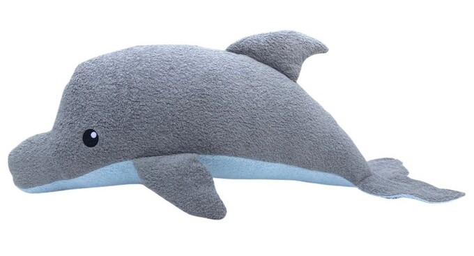 Efie Kuscheltier Delfin XXL, kontrolliert biologischer Anbau (organic), Made in Germany