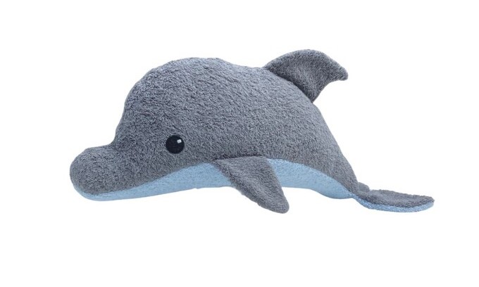 Efie Kuscheltier Delfin M, kontrolliert biologischer Anbau (organic), Made in Germany