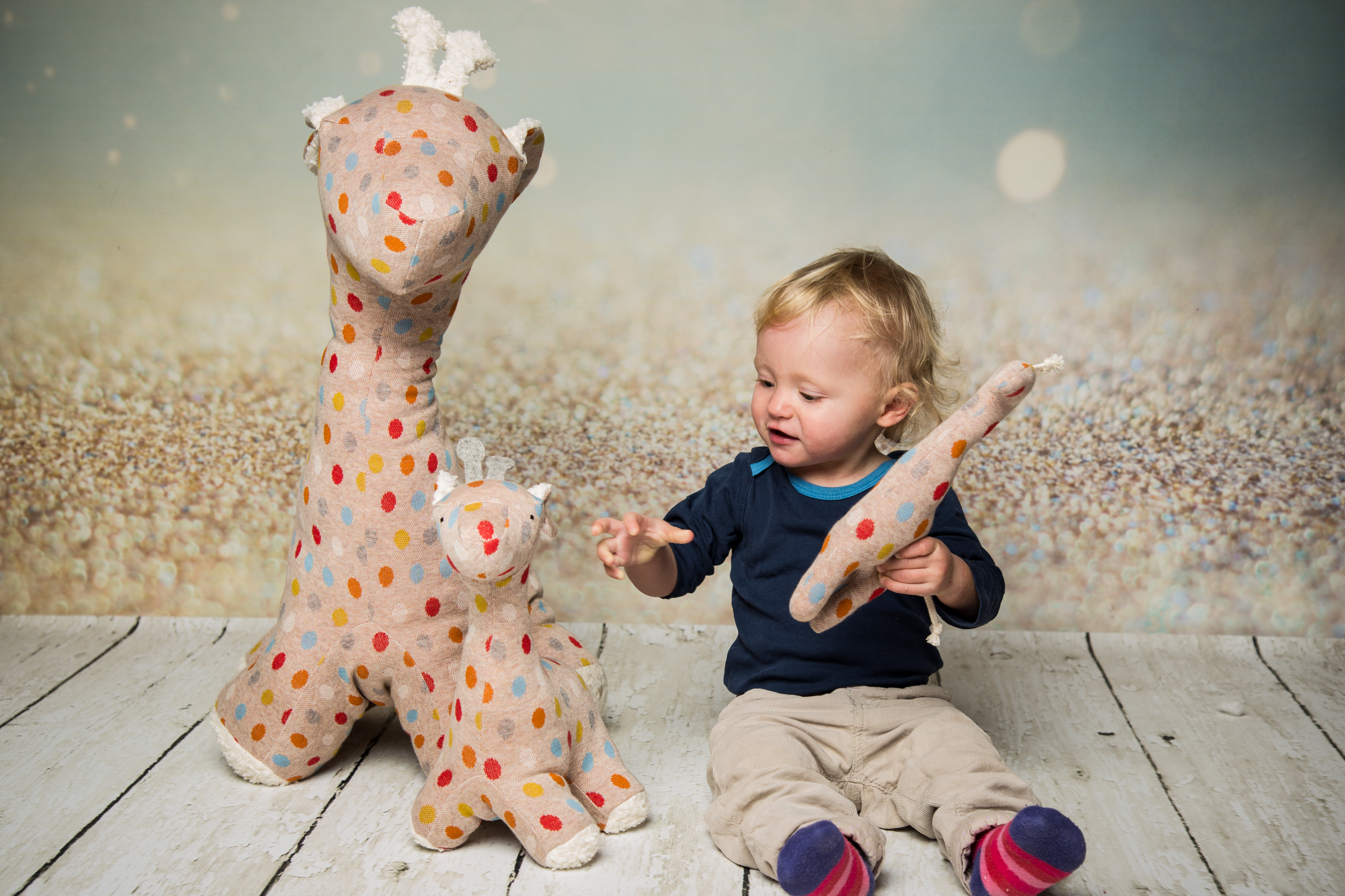 Efie Rassel Giraffe, Pünktchen, kontrolliert biologischer Anbau (organic), Made in Germany